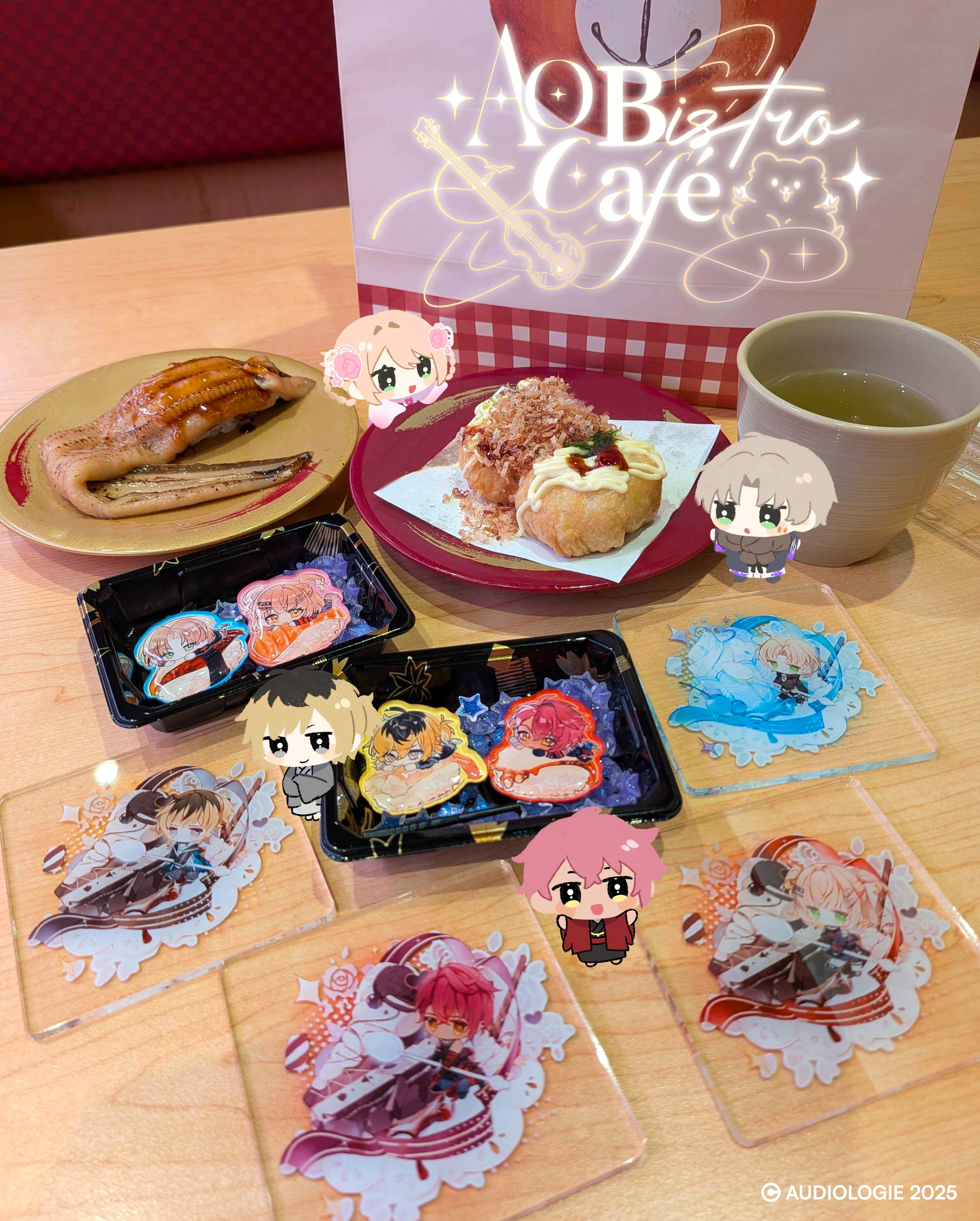 AO Bistro Cafe Coaster + Magnet Set + Bonus Box