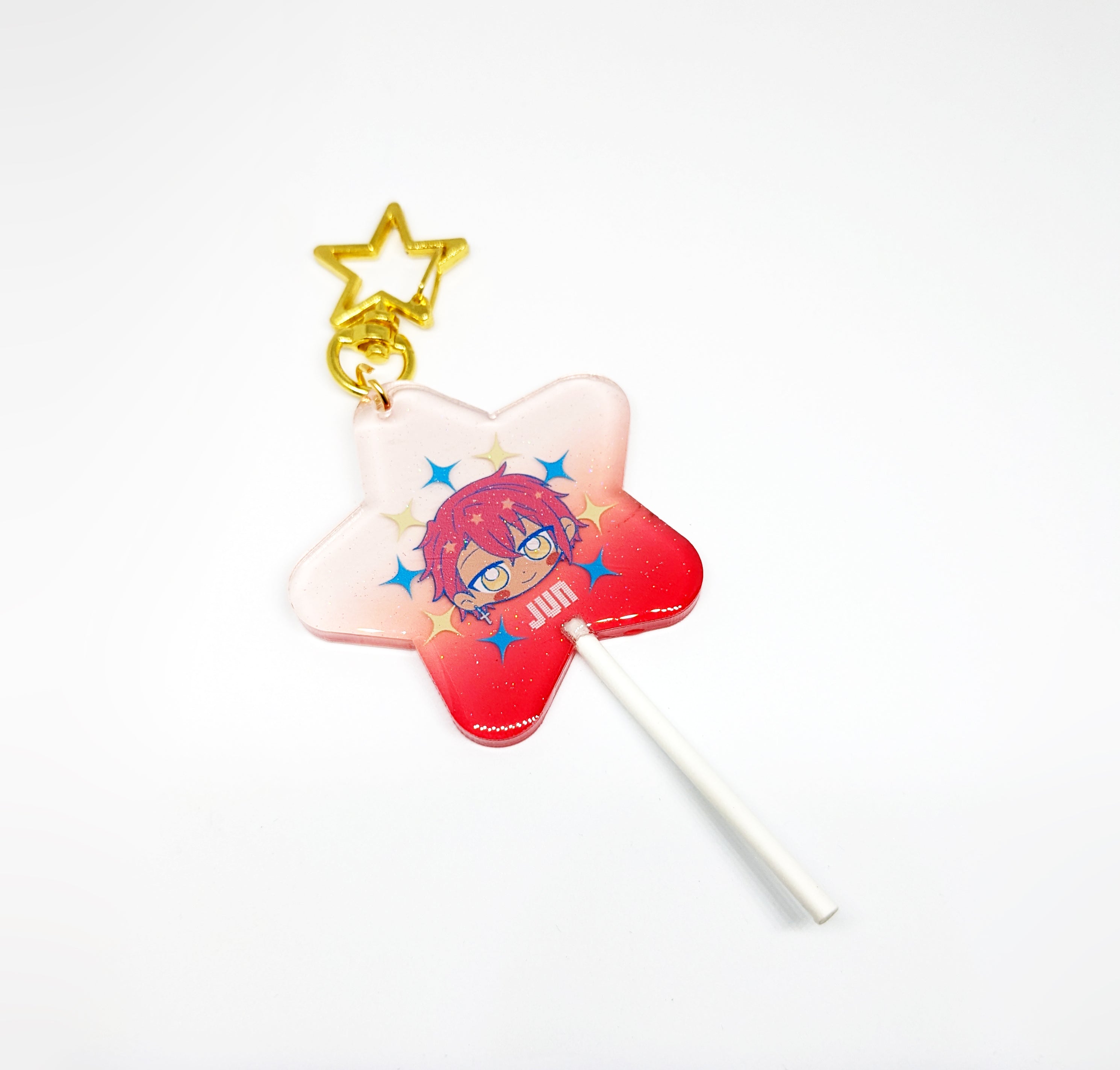 Synthesizer V ANRI, JUN, NOA - Epoxy Lollipop Keychains