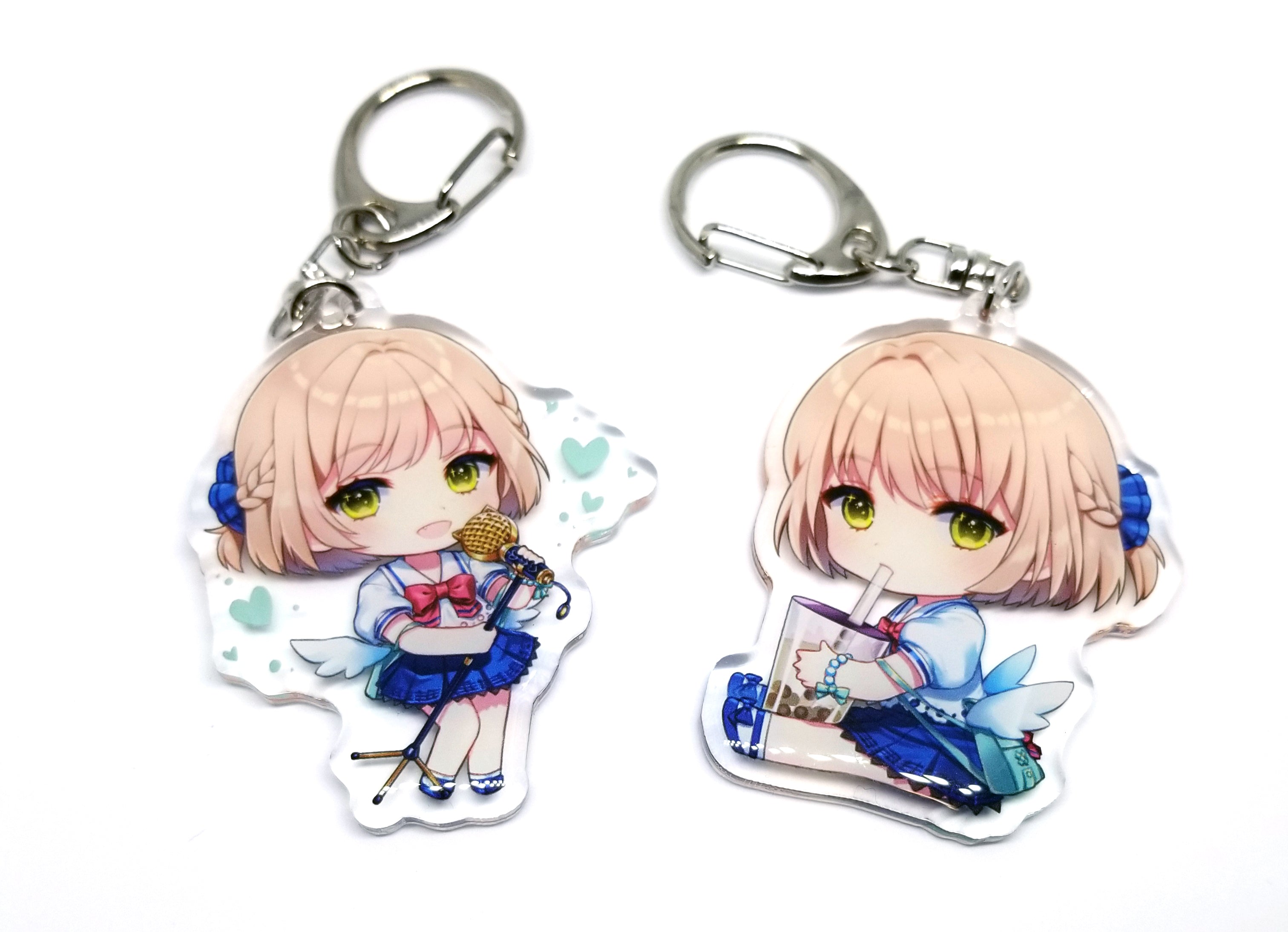 Synthesizer V ANRI - Clear Acrylic Keychains (Sitting and Standing) (Pre-Order)