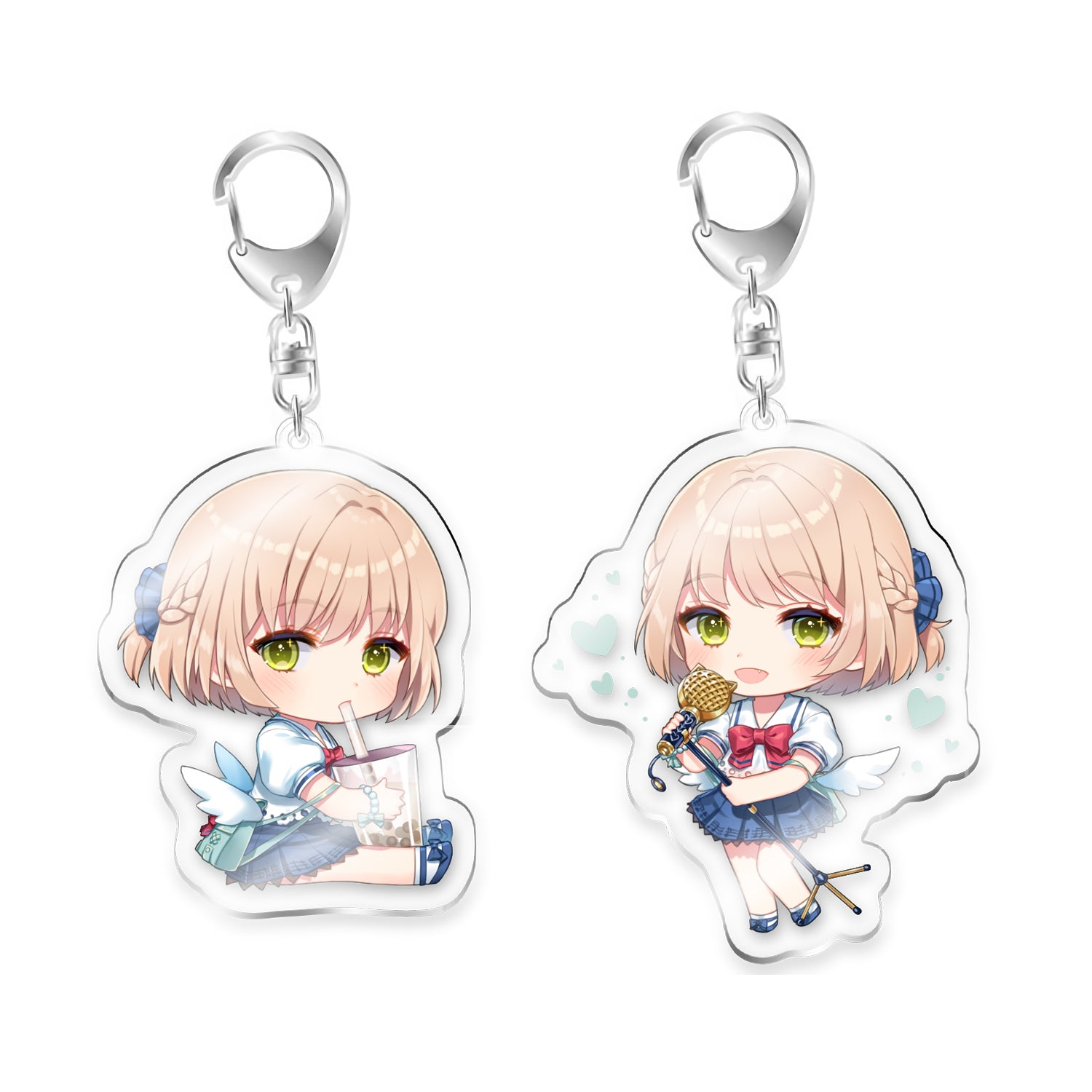 Synthesizer V ANRI - Clear Acrylic Keychains (Sitting and Standing) (Pre-Order)