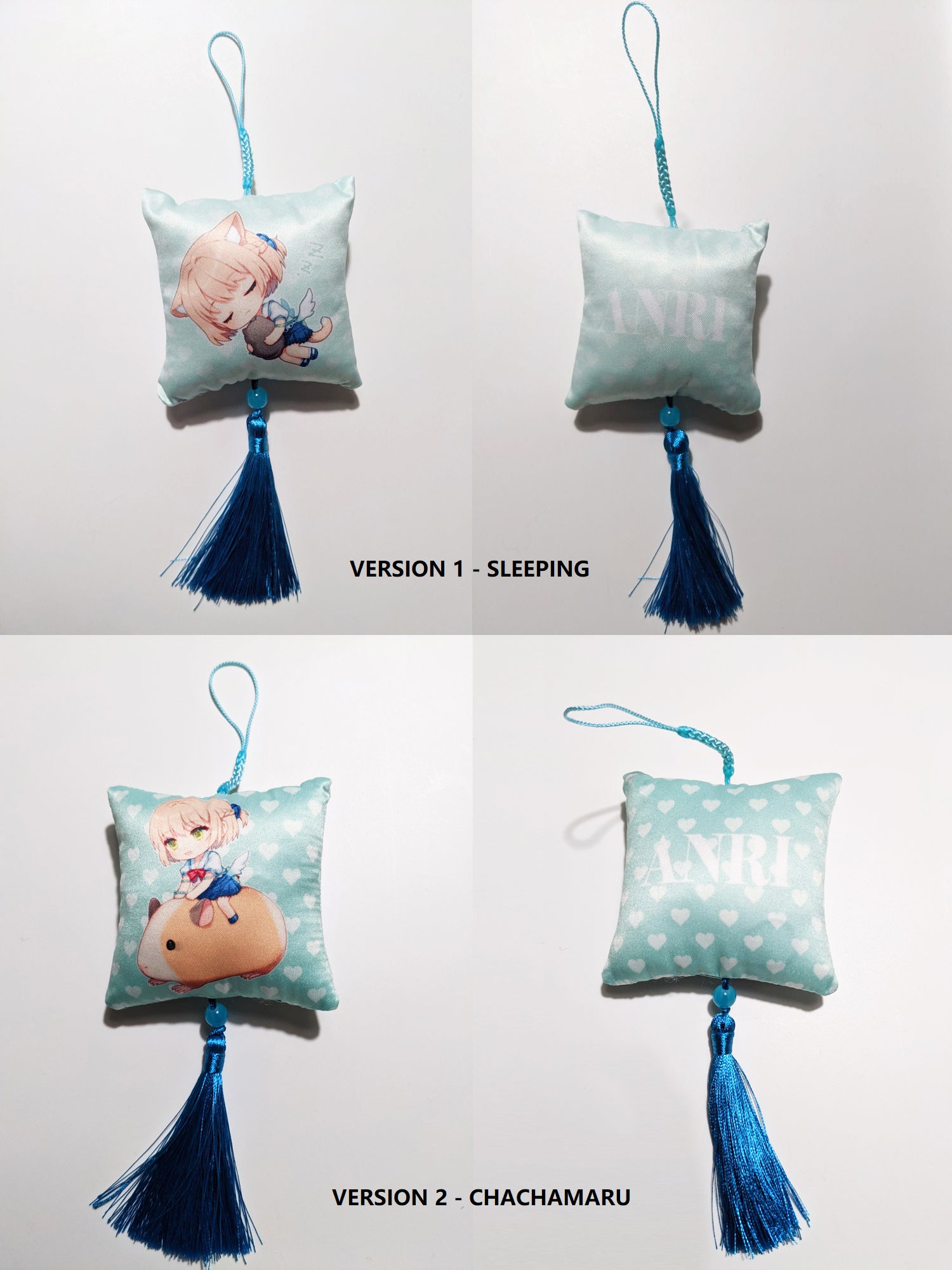 Synthesizer V ANRI Stuffed Mini Pillow Tassel Charm