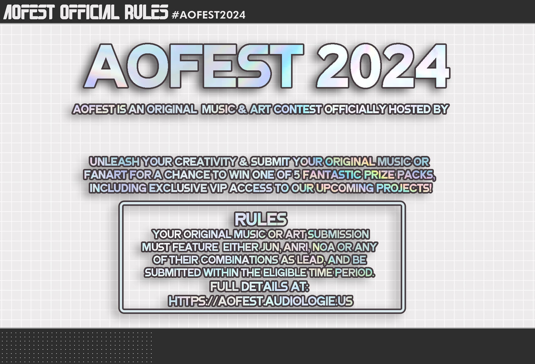 Announcing AOFEST 2024: Synthesizer V Original Music & Fan Art Contest!