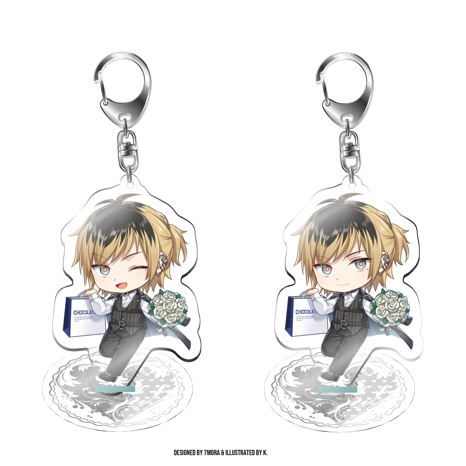 Synthesizer V NOA- Clear Acrylic Keychain Standee (White Day Version)