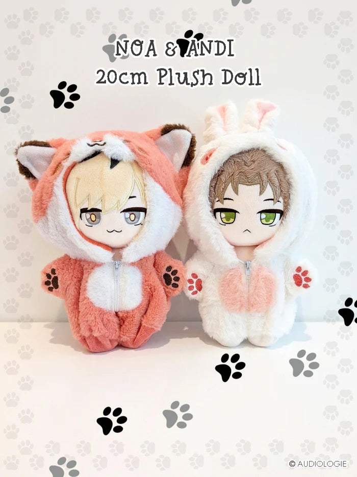 NOA & ANDI 20cm Plush Dolls (Fox & Bunny Version)