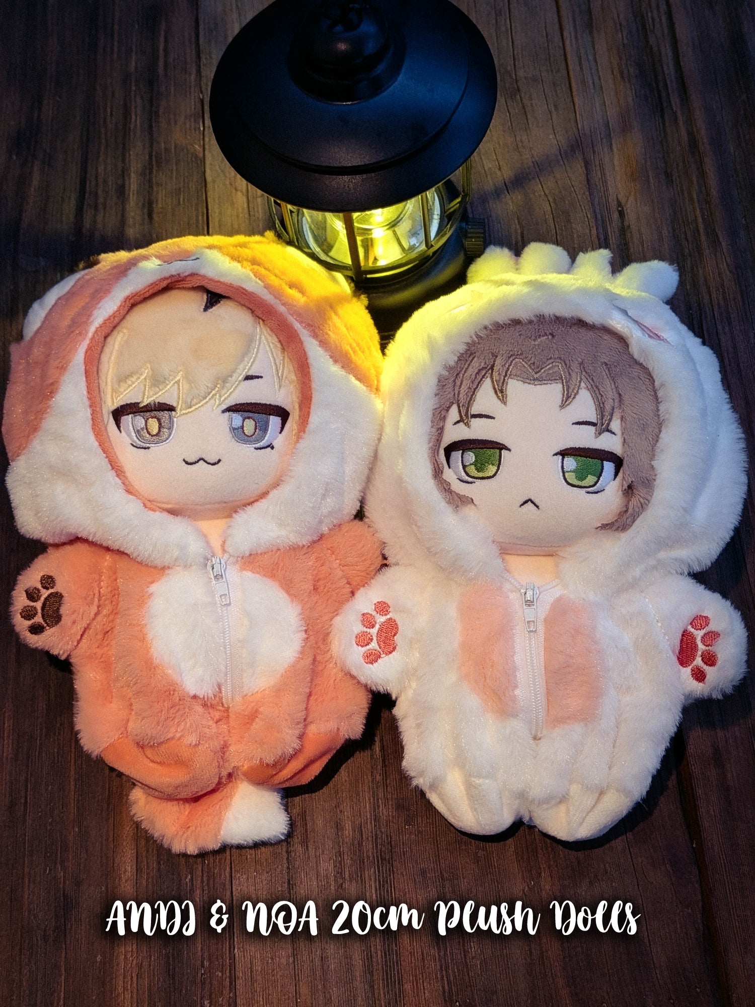 NOA & ANDI 20cm Plush Dolls (Fox & Bunny Version)