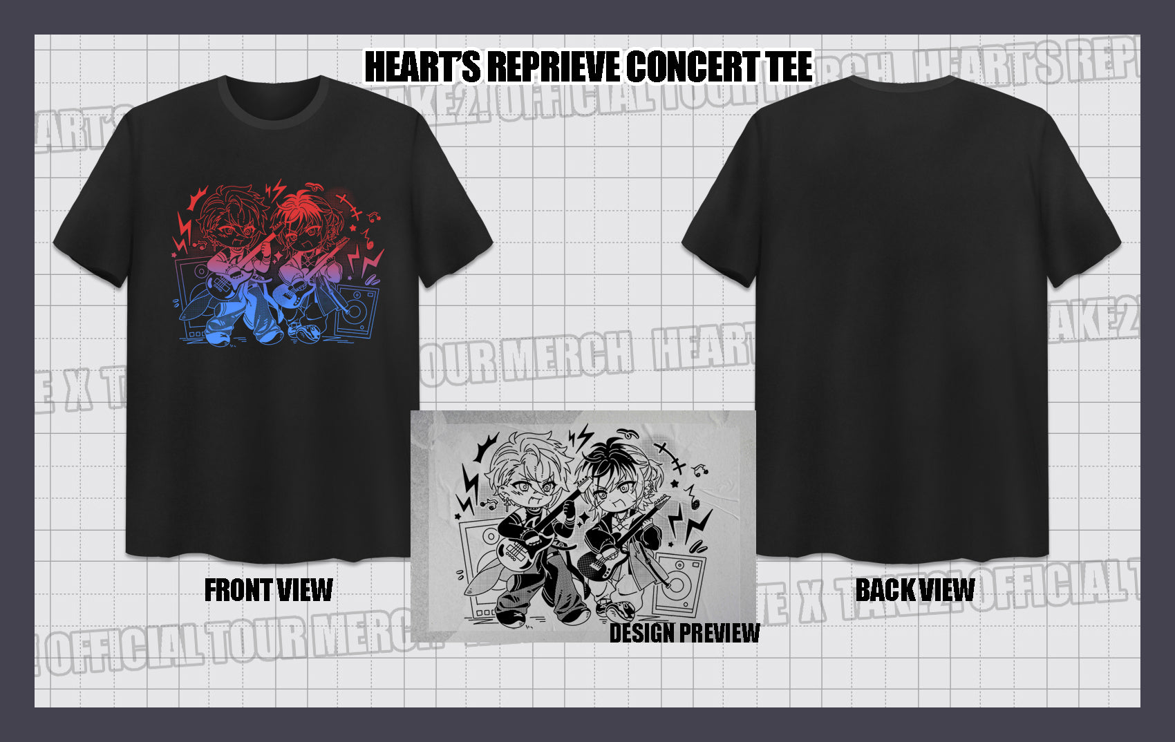 HEART’S REPRIEVE x TAKE2! TOUR T-SHIRT + BONUS GIFTS