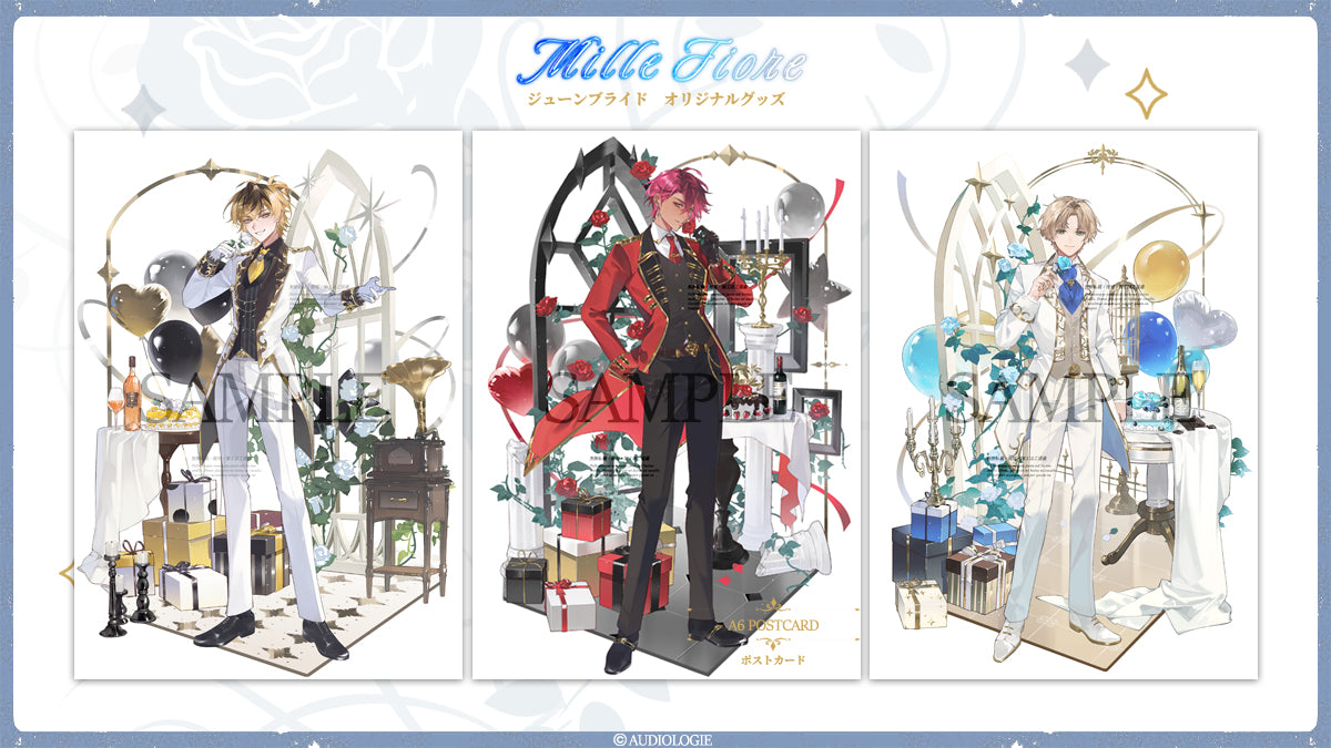 "Mille Fiore" June Bride (Male Ver.) Acrylic Stand & Badge Set + Bonus Gifts