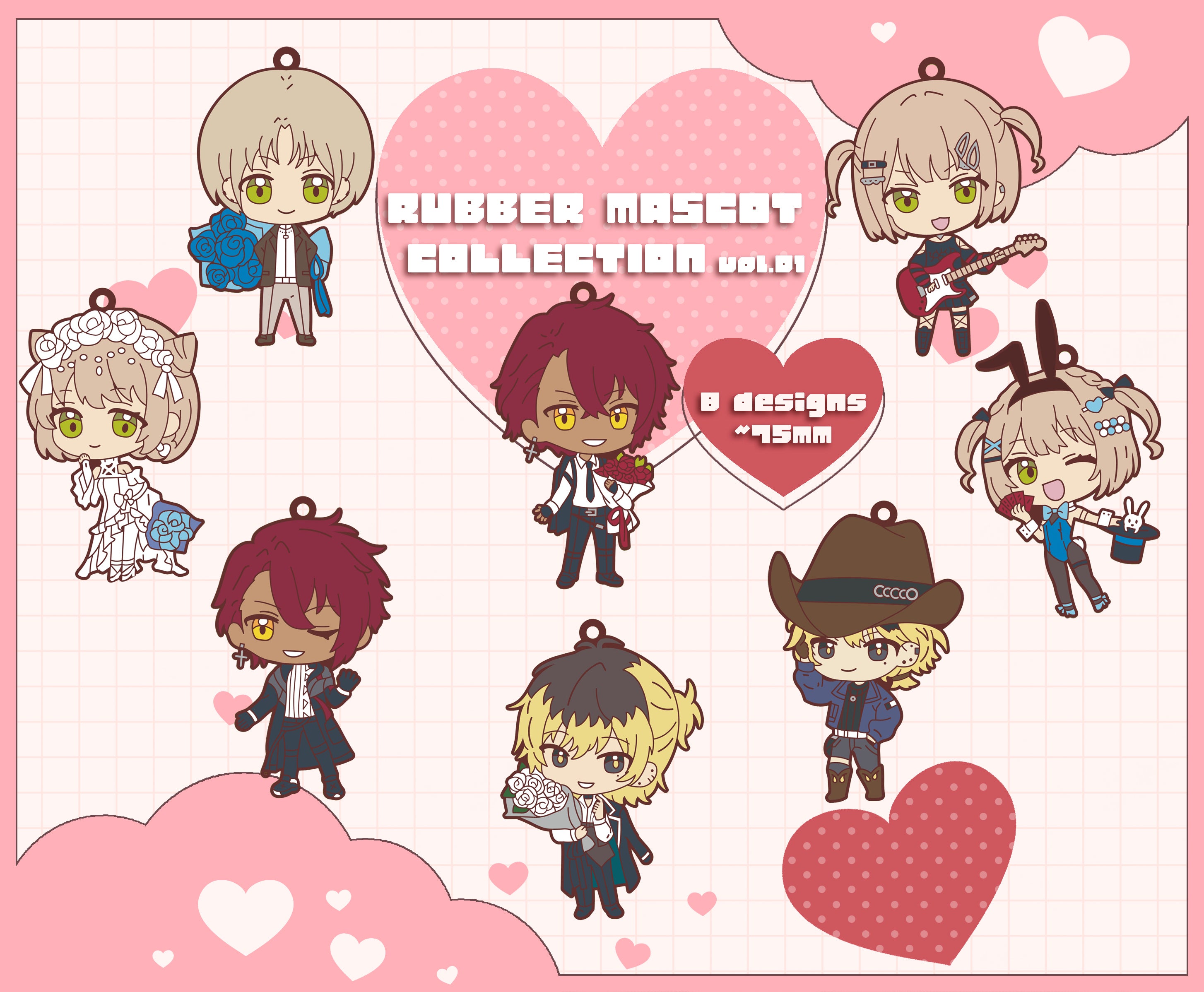 ANRI , JUN, ANDI, NOA - Rubber Straps