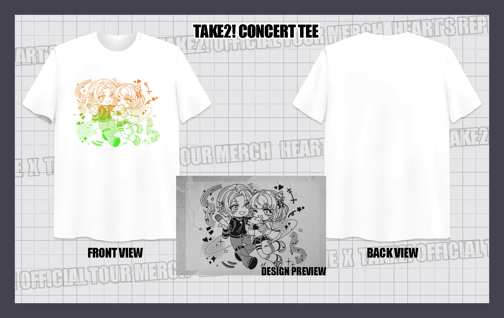 HEART’S REPRIEVE x TAKE2! TOUR T-SHIRT + BONUS GIFTS