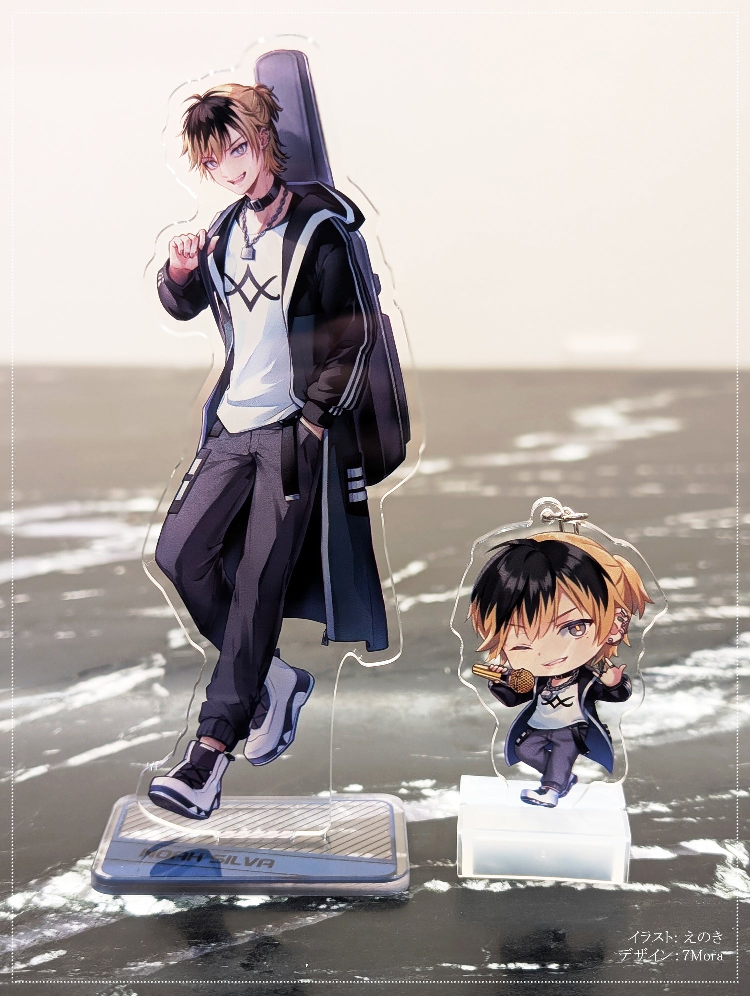 Synthesizer V NOA Alternate Version: Clear Acrylic Standee + Acrylic Charm